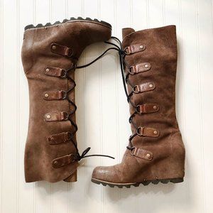 Sorel Suede wedge high boot